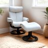 G Plan G Plan Bergen Recliner Chair and Stool in Leather