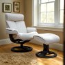 G Plan G Plan Bergen Large Recliner Chair and Stool in Fabric