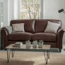 Parker Knoll Devonshire 2 Seater Sofa Formal Back Inc 2 x Scatters in Leather