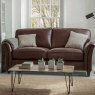 Parker Knoll Devonshire Large 2 Seater Sofa Formal Back Inc 2 x Scatters in Leather