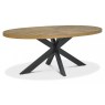 Bentley Designs Ellipse Rustic Oak 6 Seater Dining Table