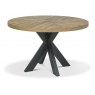 Ellipse Rustic Oak Circular Dining Table