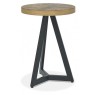 Ellipse Rustic Oak Lamp Table