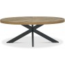 Bentley Designs Ellipse Rustic Oak Coffee Table