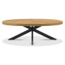 Ellipse Rustic Oak Large Coffee Table