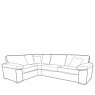 H Collection Jade Corner Sofa (LH1/COR/RH2) in Fabric