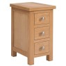 Arundel Light Oak 3 Draw Compact Bedside