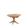 Arundel Light Oak Round Extending Pedestal Table