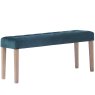 H Collection Balmoral Ashbury Medium Velvet Dining Bench 104Cm In Forest