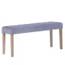 H Collection Balmoral Ashbury Medium Velvet Dining Bench 104Cm In Graphite