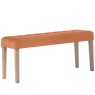 H Collection Balmoral Ashbury Medium Velvet Dining Bench 104Cm In Sunset