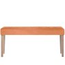 H Collection Balmoral Ashbury Medium Velvet Dining Bench 104Cm In Sunset