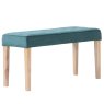 H Collection Balmoral Ashbury Small Velvet Dining Bench 90Cm In Forest