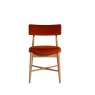 Baker Furniture Flora Dining Chairs Orange Pair