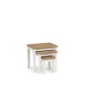 Hadspen Nest of Tables Oak and Ivory