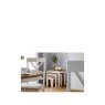 H Collection Hadspen Nest of Tables Oak and Ivory