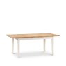 H Collection Hadspen Extending Dining Table Oak and Ivory