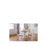 H Collection Hadspen Pedelstal Dining Table Oak and Elephant Grey