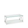 H Collection Kilver Coffee Table - Silver