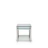 H Collection Kilver Nest Of Tables - Silver