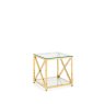 H Collection Kilver Coffee Table - Gold