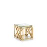 H Collection Kilver Nest Of Tables - Gold