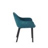 H Collection Bistro Chair in Teal Fabric