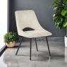 Bistro Chair in Boucle Ivory Fabric