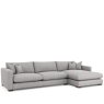 H Collection Maple Large Chaise Fibre RHF