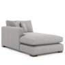 H Collection Maple 1 Arm Chaise Fibre LHF