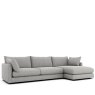 H Collection Luna Large Chaise Sofa Fibre RHF