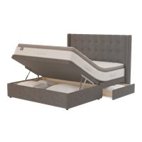 Half Ottoman + 2 Drawers